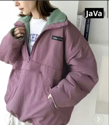 JaVa 별주 Classical Elf 리버서블 나일론 보아 블루종 자켓