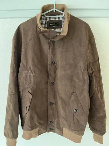 레트로 구제 의류 페이크 스웨이드 짧은 기장 충전솜 버튼 스윙탑 자켓 L