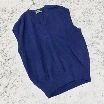 [ 스카치 하우스 ] 니트 베스트 울 스코틀랜드제 골프 네이비