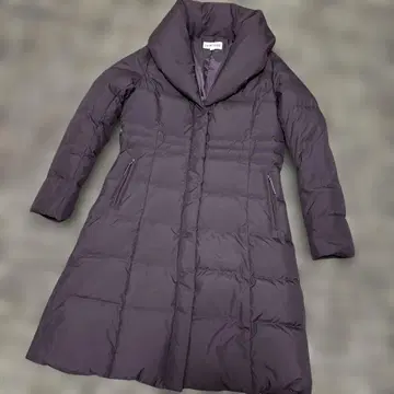 LEMIORE 롱 다운 코트 보라색 퍼플 M 허리