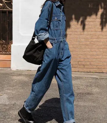 ANOTHER S 데님 올인원 팬츠