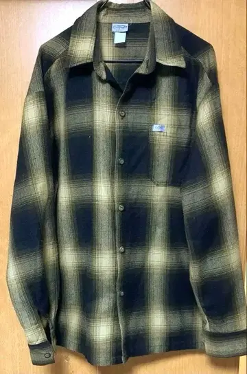 명품 Caltop 블랙x베이지 컬트 옴브레 체크 굿사이즈 S