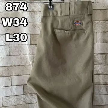 디키즈 874 워크 팬츠 자수 베이지 34 x 30