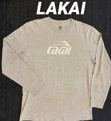 Lakai 라카이 그레이 롱T 프론트 화이트 로고 온두라스 제조