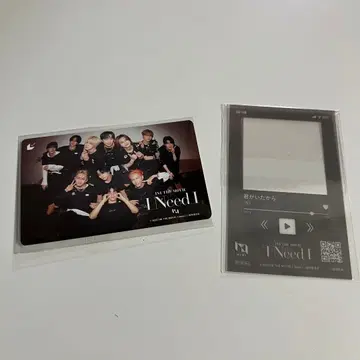 INI 영화 사용 완료 무비치켓 특전 클리어 카드