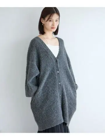 2way 오버 사이즈 그레이 가디건 LOWRYSFARM