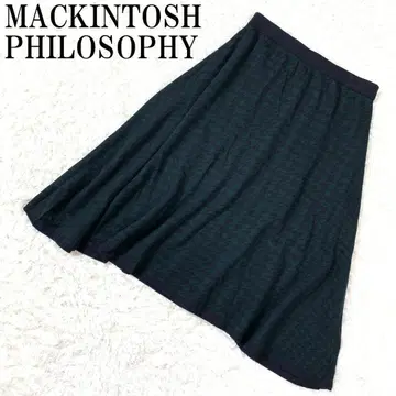 매킨토시 필로소피 니트 스커트 그린 38 B8863