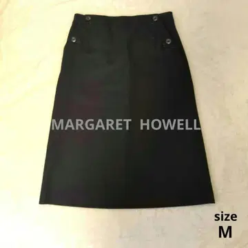 새상품급 MARGARET HOWELL 마가렛호웰 울 스커트 M
