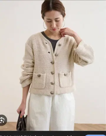 프레임워크 팬시얀 니트