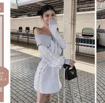 다리치 Darich 레이스업 맨투맨 미니 스커트