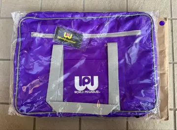 월드 페가수스 구형 와펜 스쿨백 보라색 미개봉 새상품!