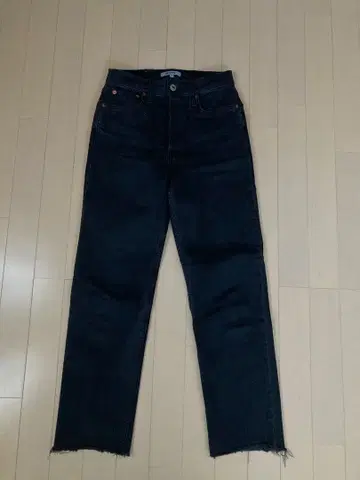RE/DONE 블랙 스트레이트 데님 26 리던 론 헤르만 IENA