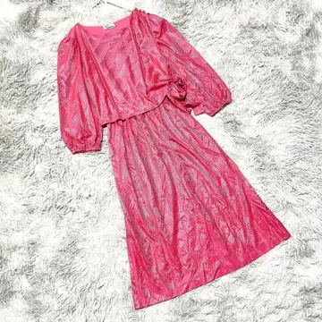 롱 원피스 A라인 파티 드레스 앤티크 레트로 페미닌