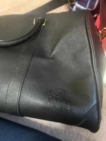 후쿠오카 소프트뱅크 호크스 팬클럽 혜택 블랙 보스턴 백 합성 피혁