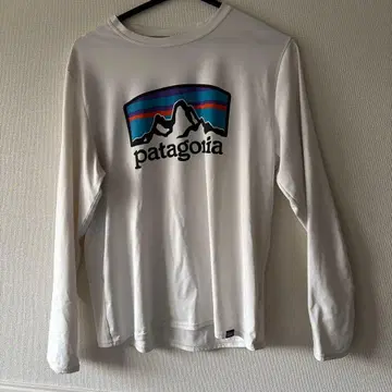인기 패턴 patagonia 캐플린 긴팔 티셔츠 S 화이트