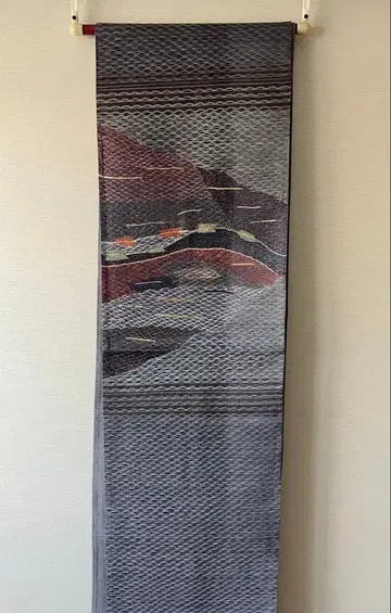 후쿠로 오비 순수 실크 자수