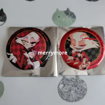 해즈빈 호텔 애니메이트 카페 트레이딩 글리터 캔뱃지 엔젤