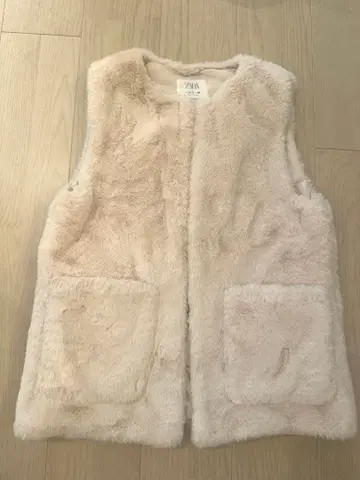 ZARA 키즈 164cm 퍼 베스트 13-14 사이즈