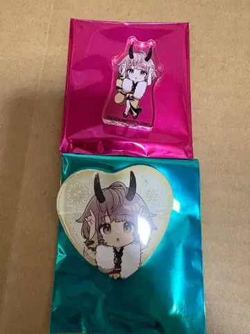 이쿠타 하루키 아크릴 블록 하트 캔뱃지 백귀야행