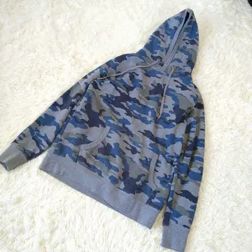 Doublefocus 카모플라쥬 카모 패턴 후드티 M 후디 속기모