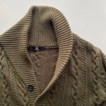 [ CAMBIO ] 남성용 가디건 올리브색 남성용 가디건 롱 기장