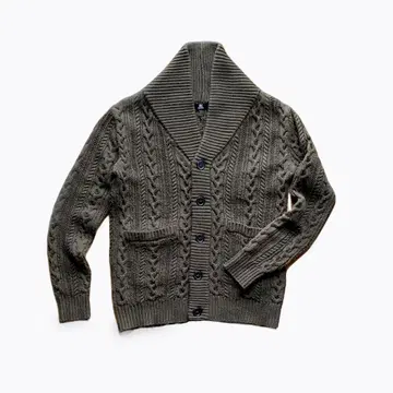 [ CAMBIO ] 남성용 가디건 올리브색 남성용 가디건 롱 기장