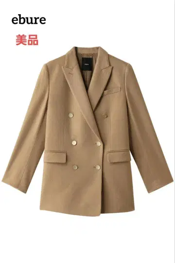 [ 새상품급 ] ebure 캐시미어 테일러드 자켓 카멜