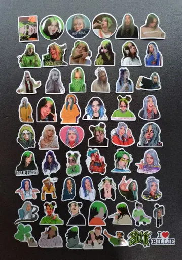 Billie Eilish 빌리 아이리쉬 스티커 55개