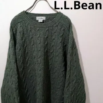 L.L.Bean 엘엘빈 로게이지 편직 입체 울 니트