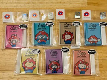 EXPO2025 미야쿠미야쿠 산리오  아크릴 마그넷 7개 세트