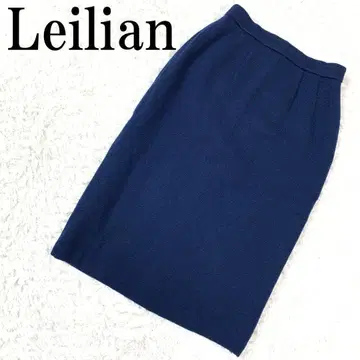 Leilian 레리안 니트 스커트 네이비 9 B8865