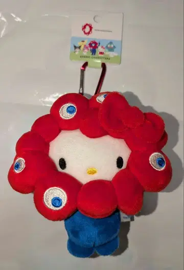 카라비너 포함 산리오 미야쿠미야쿠  봉제 인형 BC 헬로키티
