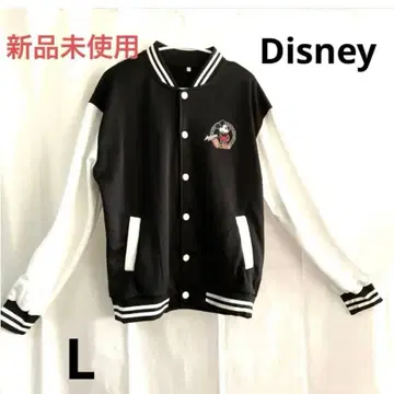 미키마우스 바시티 자켓 블랙 화이트