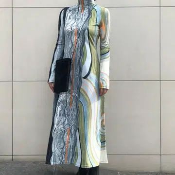 21AW mame kurogouchi 마블 원피스 사이즈 2