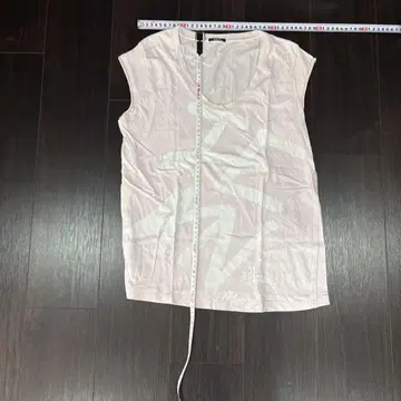 DENHAM 핑크 슬리브리스 T셔츠 XX-Small