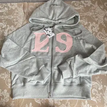 ILLIGO ZIP UP 로고 후드티 그레이 S 사이즈