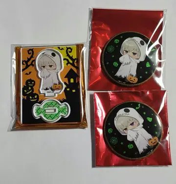 주술회전 말 큐브 팬더 아크릴 스탠드 할로윈 캔뱃지