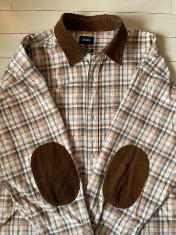 BEAMS 체크 무늬 셔츠 XL