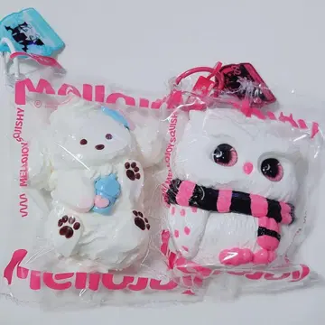 MELLOJOY 애니멀 크림 강아지 소매    스퀴즈