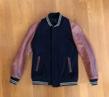 glamb 그램 바시티 자켓 가죽 소매 사이즈 2(M)