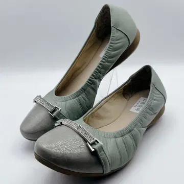 새상품급 히미코 비트의 스니커즈 펌프스 그린 23cm