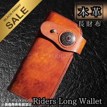 장지갑 고급 소가죽 바이커 라이더스 월렛 새들 레더 핸드메이드