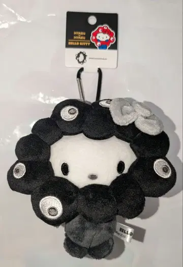 산리오 블랙미야쿠미야쿠  봉제 인형 카라비너 부착 (BC) 헬로키티