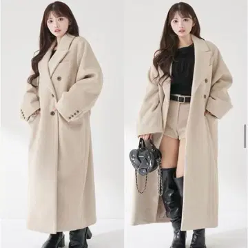 다리치 더블 롱 체스터 코트