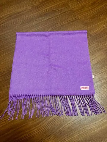 [ 새상품급 ] 케이트 스페이드 보라색 프린지 장식 대형 스톨