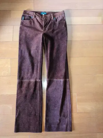 ARMANI JEANS 소가죽 (스웨이드) 여성 팬츠