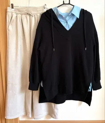 nano UNIVERSE 오버사이즈 후드티 F