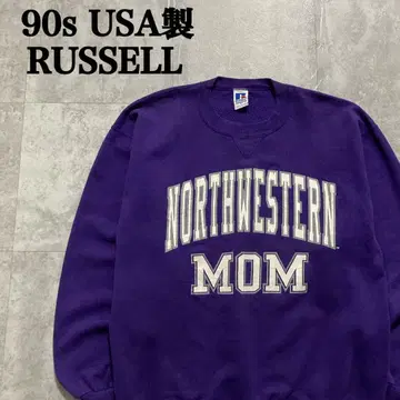 [ USA제. L 사이즈 ] 90s RUSSELL 칼리지 로고 맨투맨