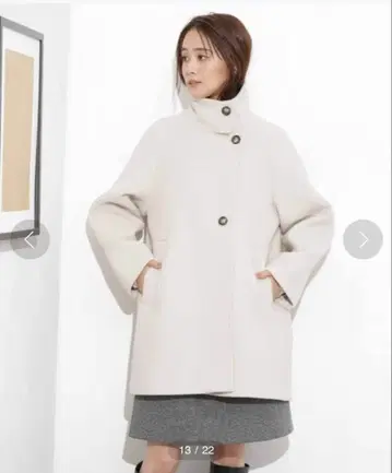 nanouniverse/ MANTECO BIBYE 스탠드 카라 코트