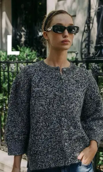 ZARA 니트 가디건 블랙 L 새상품 미사용품